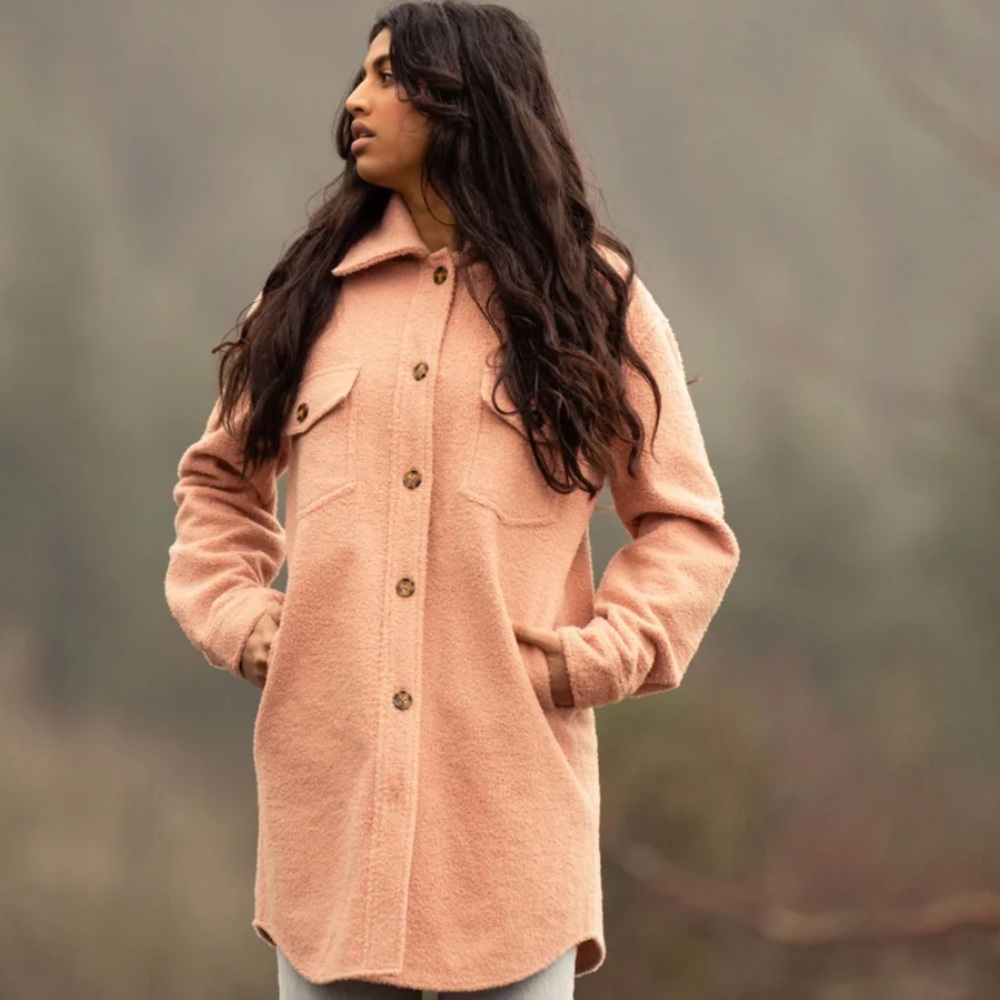 Jackson Rowe Women's Pink Button-Up Coat